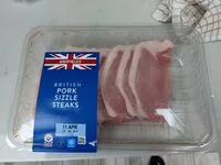 Cantidad de azúcar en British Pork Sizzle Steaks