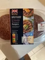 Amount of sugar in smoky venison burger