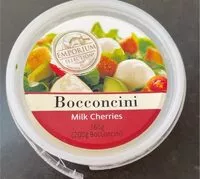 Quantité de sucre dans Bocconcini milk cherries