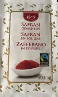 Suhkru kogus sees Safran en poudre