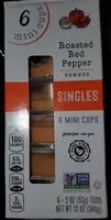 Amount of sugar in Roasted Red Pepper Hummus Singles 6 mini cups
