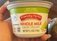 चीनी की मात्रा Whole milk greek yogurt