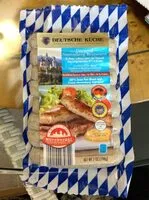 Cantidad de azúcar en Uncured Nuremberg Bratwurst
