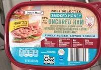 Sokerin määrä sisällä Uncured ham