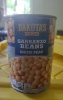 糖質や栄養素が Dakota s beans chick peas