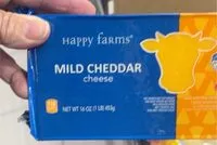Amount of sugar in Mild Cheddar cheese