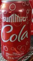 入っている砂糖の量 Summit cola