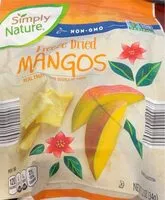 Suhkru kogus sees Freeze Dried Mangos