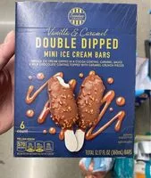 Sokerin määrä sisällä Double dipped mini ice cream bars vanilla and carmel