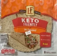 Suhkru kogus sees Keto Friendly Multiseed Wrap