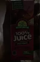 入っている砂糖の量 100% juice fruit punch