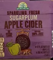 入っている砂糖の量 Sparkling fresh Apple Cider