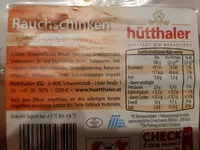 Zuckermenge drin Rauchschinken