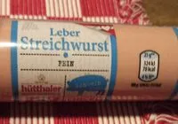 Zuckermenge drin Leber Streichwurst fein