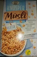 含糖量 Knusper Müsli Klassik