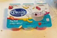 Amount of sugar in play fruit