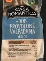 Sucre et nutriments contenus dans Dop provolone valpadana dolce