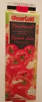 Количество сахара в Wesergold Tomatensaft