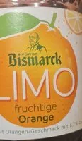 Sokerin määrä sisällä Limo fruchtige Orange
