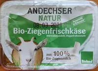 Suhkru kogus sees Bio-Ziegenfrischkäse