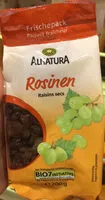Amount of sugar in Rosinen