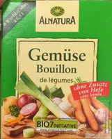 Sokerin määrä sisällä Gemüsebouillon