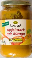 入っている砂糖の量 Apfelmark mit Mango