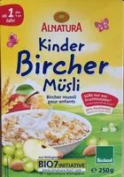 Suhkru kogus sees Bircher Muesli Enfants