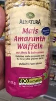 Quantité de sucre dans Mais Amaranth Waffeln mit Reis & Leinsamen