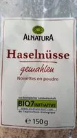 Cantidad de azúcar en Haselnüsse gemahlen