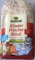 Suhkru kogus sees Kinder Früchte Müsli