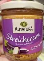 Zuckermenge drin Streichcreme Aubergine