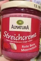 Zuckermenge drin Streichcreme Rote Bete Meerettich