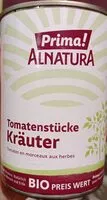 Zuckermenge drin Tomatenstücke Kräuter