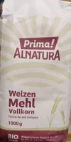 Zuckermenge drin Weizen Mehl Vollkorn
