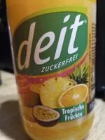 Amount of sugar in Tropische Früchte