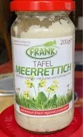 Zuckermenge drin Tafel Meerrettich