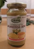 Zuckermenge drin mittelscharfer DELIKATESS-SENF