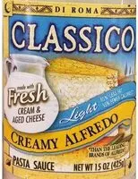 入っている砂糖の量 Creamy Alfredo Sauce, Light