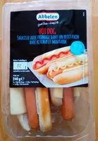 İçindeki şeker miktarı Hot dog - Saucisse avec fromage dans un petit pain avec ketchup et moutarde