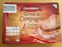 含糖量 Terrine de Campagne à l'Ancienne Dorée au four