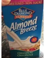 Sokerin määrä sisällä Almond Breeze, Original