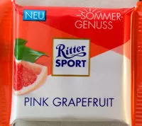 中的糖分和营养成分 Ritter sport sommergenuss