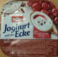 Zuckermenge drin Joghurt mit der Ecke Schwarzwalder Kirsch