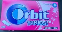 Zuckermenge drin Orbit for kids bubblegum