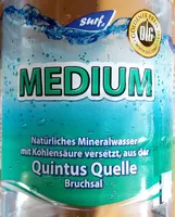 Zuckermenge drin Natürliches Mineralwasser Medium