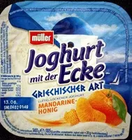 Zuckermenge drin Joghurt mit der Ecke Griechischer Art Mandarine-Honig