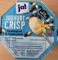 Suhkru kogus sees Joghurts Crisp Vanillejoghurt & Schokoperlen