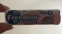 Quantité de sucre dans Freedent fraise