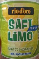 Amount of sugar in Rio D'oro Saft Limo